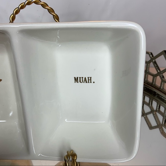 Rae Dunn Divided Dish Bowl Server #M045 - Picture 2 of 5